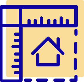 House and ruler icon