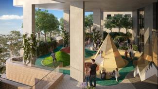 Architectural rendering of a play centre
