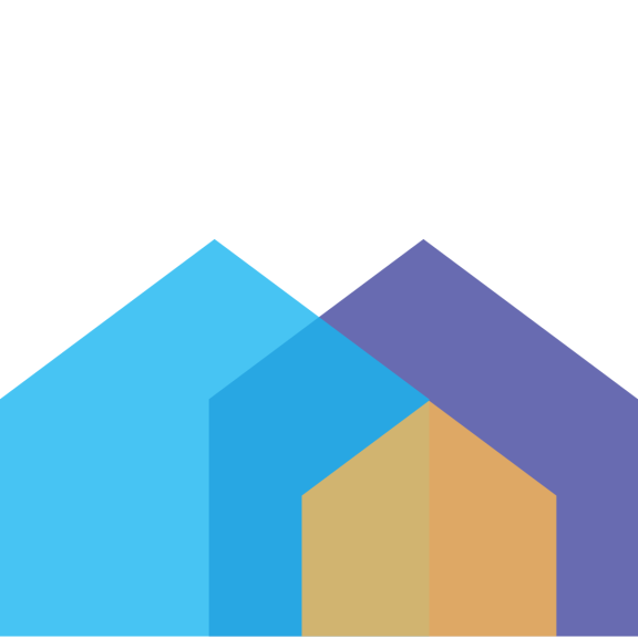 graphic of coloured houses